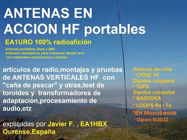 Pulsa para ver las antenas baratas y efectivas de EA1HBX de Orense