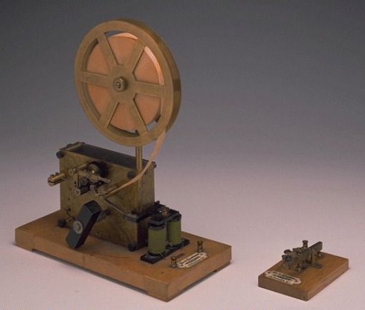 Conjunto telegrfico de Morse, aos 1890-1915