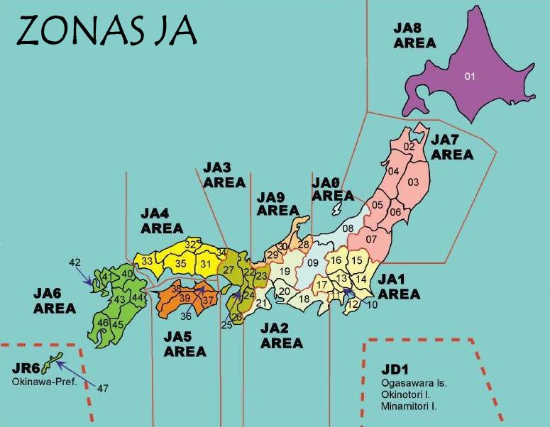 Japon-zonas